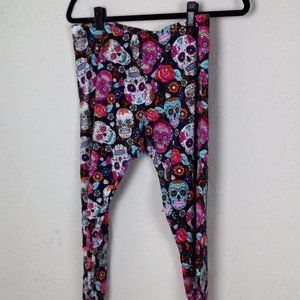 Sugar skull leggings